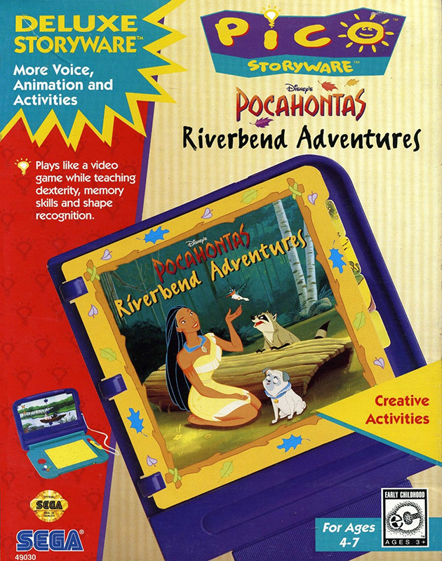 Disney's Pocahontas Riverbend Adventures box art for Sega Pico